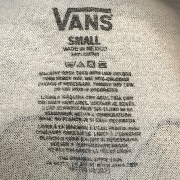 Vans Off The Wall Small Astronaut W Skateboard Skater Double Sided T Shirt EUC - Picture 6 of 6